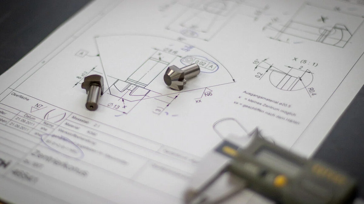 Detailliertes technisches Diagramm der Herstellung von Rasierklingen, das die Schneidkantenwinkel und den Herstellungsprozess für Präzisionsrasierklingen zeigt.